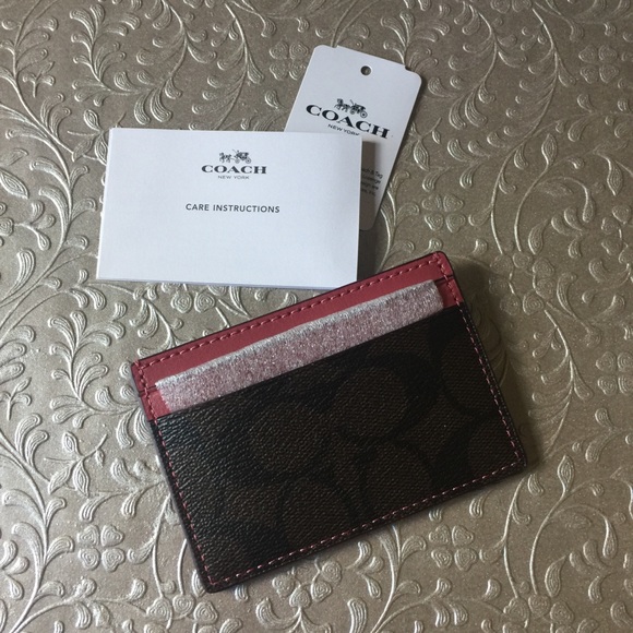 Coach Signature PVC Card Case - Picture 2 of 5